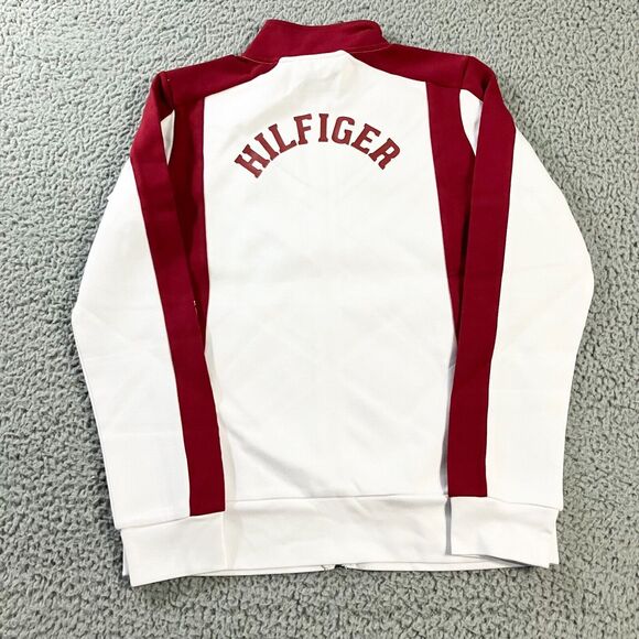 Tommy Hilfiger Arizona Coyotes Jacket Womens Small White Full Zip Logo‎ NHL New - Picture 8 of 8